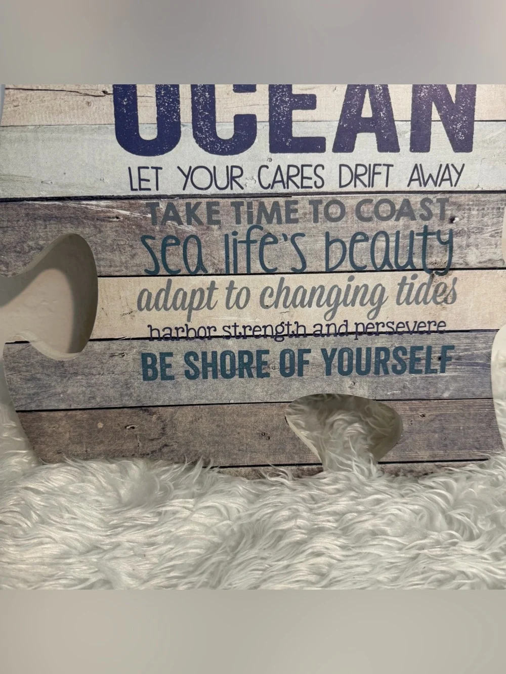 Lessons from the Ocean Connectable Wall Decor Puzzle Piece, Made In USA